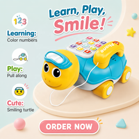 Jouet de voiture téléphonique pour bébé avec animaux de dessin animé et fonctions musicales éducatives pour les tout-petits
