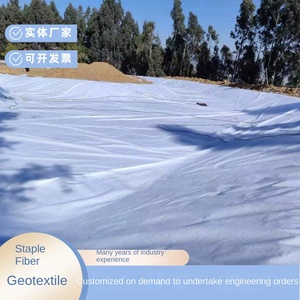 Tissu de séparation <span class=keywords><strong>géotextile</strong></span> à fibres courtes pour la maintenance des talus routiers et ferroviaires, filtration inversée, non tissé, personnalisable - Product Image 2