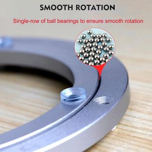Mute Aluminum Modern Swivel Plate 8 Inch Lazy Susan <b>Turntable</b> Bearing 360 Degree Free Spin Low Noise for Kitchen Hotel Furniture - Product Image 4