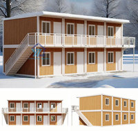 Casa Modular de Tres Dormitorios en Contenedor, Diseño Profesional de Lujo, Estructura Ensamblable para Casa de Vacaciones Familiar