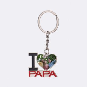 Llavero Metálico Personalizable con Foto para el Día de San Valentín, Regalo para Mamá, Venta al Por Mayor, Impresión por Transferencia de Calor - Product Image 4