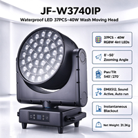 Polarlights IP66 LED Wash Moving Head Bee Eye Moving Head avec Zoom 37x40W RGB 4-en-1 pour événements extérieurs, concerts, spectacles télévisés