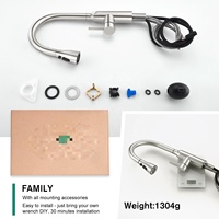 Robinet de cuisine moderne à commande tactile, vente directe d'usine, en acier inoxydable, certifié CUPC, sans plomb, céramique