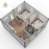 Expédition depuis la Chine : Kit de maison modulaire pliable et extensible de 20 pieds et 40 pieds, type cabine, maison conteneur pliable