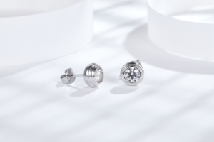 Pendientes de Burbuja de Moda, Plata Pura con Piroxeno, Joyería de Moda 2024, Pequeño Proveedor - Product Image 3