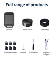GUPTOMES Dispositivo GPS Solare Potente per Tracciamento, Impermeabile, Antifurto, 4G, per Bestiame, Mucche, Pecore, Modalità di Posizionamento GSM
