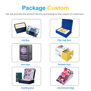 Cartes à jouer personnalisées avec logo imprimé par sublimation, de haute qualité, noires, à thème de dessin animé, écologiques, coins arrondis, 280 g/m² - Product Image 6