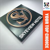 Enseigne LED 3D en aluminium personnalisée avec télécommande, étanche IP65, affichage rétroéclairé personnalisable pour la maison, les mariages et l'extérieur