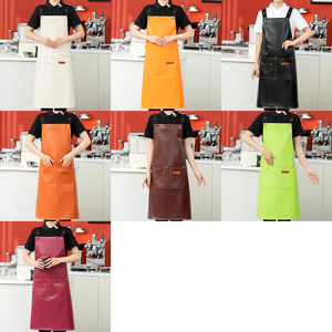 Grembiule di gomma personalizzato all'ingrosso ristorante cameriere abiti da lavoro camion cibo Barbecue Logo personalizzato che cucina Ready Made grembiuli da cucina - Product Image 5