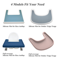 YONGLI Tapis de table en silicone personnalisé à couverture intégrale, set de table pour chaise haute, sets de table en silicone, tapis de table à manger, tapis de repas pour bébé, plateau