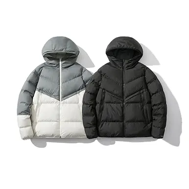 Oem grosir Top jual Logo kustom pakaian musim dingin pria tahan air jaket gelembung untuk pria