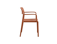 Chaise de salle à manger en plastique empilable de style briques, pour usage domestique et extérieur, vente en gros