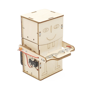 Jouets en <span class=keywords><strong>bois</strong></span> pour enfants, robots qui avalent des pièces de monnaie, pour le développement du cerveau - Product Image 3
