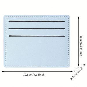 Mini tarjetero para tarjetas de visita, compacto, portátil, de cuero PU, para tarjetas de autobús y bancarias, para hombres y mujeres - Product Image 5