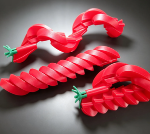 Juguete Antiestrés Creativo en Espiral con Forma de Tomate, Impresión 3D, Personalizable, Impresión PLA, Se Puede Comprar al por Mayor - Product Image 4
