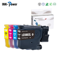 Cartouche d'encre compatible Premium INK-POWER LC501 LC 501 LC506XL LC 504 LC504XL LC506XXL pour imprimante Brother MFC-J1360DW