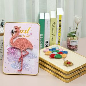 Unisex diy हस्तनिर्मित स्ट्रिंग कला किट के लिए अद्वितीय एलो लकड़ी शिल्प के लिए अद्वितीय एलोवुड शिल्प शिल्प - Product Image 4