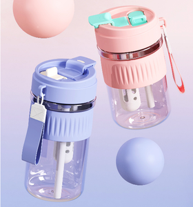 Botella de Agua Deportiva de Plástico de Lujo de 500 ml, 2026, Venta al por Mayor, Logotipo Personalizado, Botella de Gimnasio Portátil con Asa y Cuerda, Gran Capacidad, Pajita, Unisex - Product Image 6