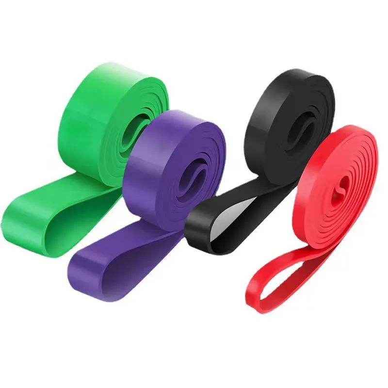 Vente en gros pas cher ensemble d'exercice coloré portable à boucle extensible en latex naturel écologique pour les bandes de résistance au yoga bandes de fitness