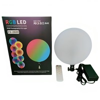Lampe ronde plate à panneau lumineux RGB de 10 pouces, photographie, diffusion en direct, beauté, maquillage, publicité, prise de vue créative, ambiance colorée