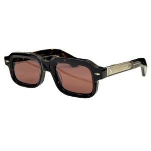 Lunettes de soleil carrées de luxe haut de gamme de qualité supérieure d'usine d'origine, UV400, multicolores, faites à la main, en acétate pour <span class=keywords><strong>hommes</strong></span>, avec rivet en forme de flèche - Product Image 1