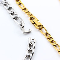 Fermoir en acier inoxydable plaqué or PVD personnalisé CX, hypoallergénique, composant de connexion pour la fabrication de bracelets, colliers et bijoux