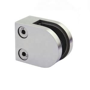 Soporte de abrazadera de vidrio de acero inoxidable redondo moderno para Villa <span class=keywords><strong>Balcón</strong></span> Escalera <span class=keywords><strong>Barandilla</strong></span> de vidrio sin marco con resistente a la oxidación - Product Image 1