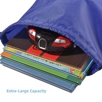 Sac à dos à cordon en polyester vierge coloré, sacs de rechange, design minimaliste moderne, pour événements sportifs et marathons, logo personnalisé