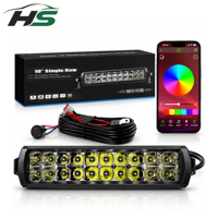 Barre lumineuse LED à double rangée sans vis HSSH brevetée, 6-50 pouces, 60W-500W, faisceau combiné, éclairage tout-terrain pour camion, SUV, 4x4