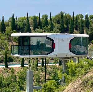 Casa Contenedor de Acero Prefabricada de Lujo, Hotel Moderno Modular con Sistema Inteligente, Transpirable, Resistente a la Intemperie, para Viajes y Vivienda UACH001 - Product Image 1