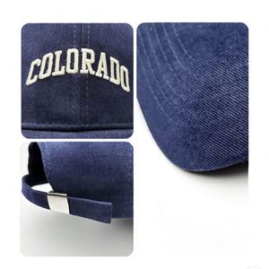 Casquettes de baseball personnalisées OEM/ODM, chapeaux de haute qualité avec logo brodé, unisexe, adultes, sport, casquette ajustable à boucle pour hommes - Product Image 3