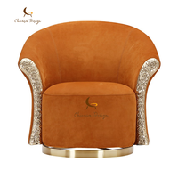 Ensemble de canapés de salon de luxe, moderne et élégant, canapé en velours de haute qualité, fauteuil, meubles, canapé simple et fauteuil doré