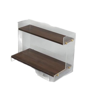 Acrylic desktop shelf, vintage style, organizing bookshelf, office <b>dressing</b> <b>table</b>, cosmetic <b>storage</b> rack, display cabinet - Product Image 1