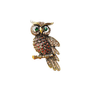 Broches de búho de fábrica, broche personalizado de animales para joyería al por mayor - Product Image 2