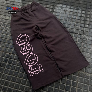 <span class=keywords><strong>Pantalones</strong></span> Deportivos Anchos Personalizados para Mujer, <span class=keywords><strong>Pantalones</strong></span> Jogger Holgados con Estampado Gráfico Rosa, Cintura Elástica, Estilo Casual Y2K, Ropa de Calle, <span class=keywords><strong>Pantalones</strong></span> de Salón - Product Image 1