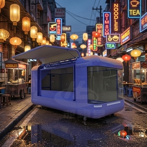 <span class=keywords><strong>Food</strong></span> Truck Elettrico di Tendenza con Sistema di Alimentazione Integrato per Mercati di Street <span class=keywords><strong>Food</strong></span> Urbani e Vendita a Festival nel Weekend - Product Image 1