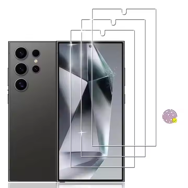NEW for Samsung S26 Pro 0.18mm Tempered Glass Fingerprint to Unlock Full Glue Screen Protector SAM S25 Ultra S25 Edge S24 S23