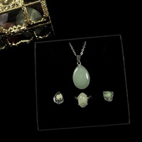 Bestseller Natuurlijke Kristal Voor Sieraden Kostbare Edelsteen Oorbel Ring Kristal Edelsteen Sieraden Sets Voor Valentines Cadeau