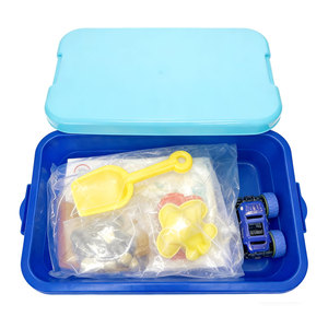 Kit de <span class=keywords><strong>sable</strong></span> artistique pour enfants certifié UE avec <span class=keywords><strong>bac</strong></span> à <span class=keywords><strong>sable</strong></span>, cadeau d'anniversaire pour garçon et fille, avec 1 lb de <span class=keywords><strong>sable</strong></span> brun et moule de train - Product Image 3