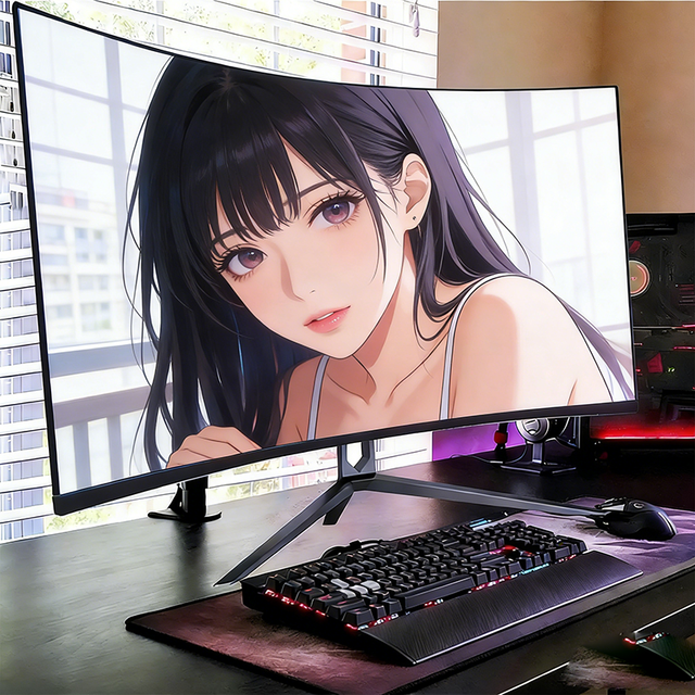 Curved Screen Monitors 34/19 Inch Ips Lcd Monitor 144hz 165 hz 4K 3440*1440P ultra Wide Desk Gaming Screen