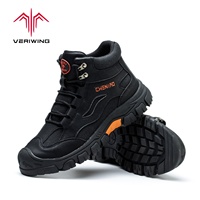 Chaussures de sécurité isolées légères, respirantes, imperméables, pour hommes, à tige haute, 6kv, pour l'industrie, les usines, bottes de travail noires