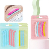 Bande de silicone multicolore pour le repiquage des cils, tampon d'isolation pour cils, outil auxiliaire pour extensions de cils, vente en gros transfrontalière