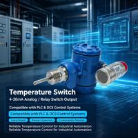 Controlador de Temperatura a Prueba de Explosiones con Salida de 4-20mA y Doble Relé para Control de Procesos Industriales, Directo de Fábrica