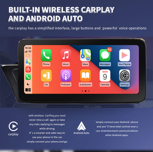 Layar Multimedia mobil Android 12 Carplay nirkabel untuk <span class=keywords><strong>Audi</strong></span> A4 B8 <span class=keywords><strong>A5</strong></span> 2009-2017 GPS Navi <span class=keywords><strong>Stereo</strong></span> WIFI 4G SIM Google Playstore - Product Image 4