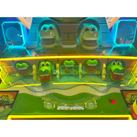 Machine de jeu d'arcade à monnayeur pour parcs d'attractions, jeu de frappe au marteau Crocodile Hub, jeu de rédemption, produit phare