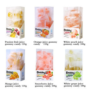 D0bby <span class=keywords><strong>Juicy</strong></span> Candy Q-Ball Mango Blanco Melocotón Fresa Uva Sabor Gummy Snacks Caja Embalaje Certificado Halal Fruity Sweet - Product Image 3