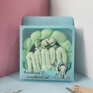 Set de Diademas de Terciopelo en Forma de Nube, 3 Piezas, Lazos para el Cabello y Diademas en Caja de Regalo para Lavado Facial, Maquillaje, Spa, Boda, Accesorio para Damas de Honor - Product Image 4