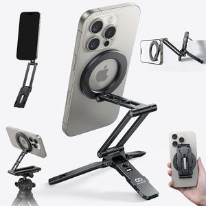 Support de téléphone magnétique en aluminium Lamicall STTP07, adaptateur de photographie avec trou de vis Arca-Swiss 1/4, rotation à 360 degrés, support pour vlog - Product Image 1
