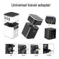 Adaptateur de voyage universel USA EU UK AUS Tout-en-un Chargeur mural international Adaptateur de prise secteur Convertisseur Chargeurs USB C