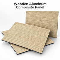 Panneau composite en aluminium à grain de bois de palissandre de 4 mm, taille personnalisée, revêtement PVDF, panneau ACM pour la décoration de façade d'entrée